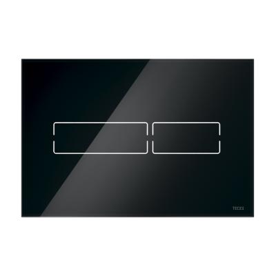 Стеклянная панель (кнопка) смыва для унитаза TECElux Mini с электронным сенсорным приводом, стекло черное, 9240961