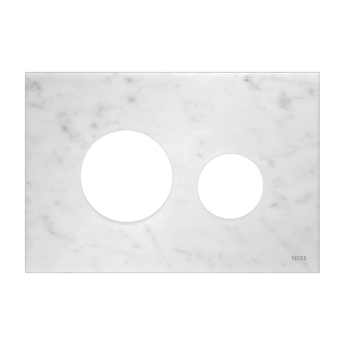 Мраморная лицевая панель смыва для унитаза TECEloop modular, белый мрамор, 9240613