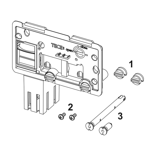 Запасные части для арт. 9240950 - TECE съемная крышка бачка с контейнером для гигиенических таблеток