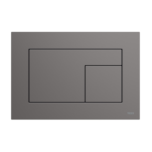 Панель (кнопка) смыва для унитаза TECEvelvet, поверхность FENIX, Grigio Londra / Антрацит, покрытие против отпечатков пальцев, 9240731