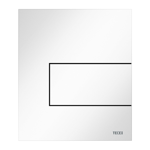 Металлическая панель смыва для писсуара TECEsquare, белая глянцевая