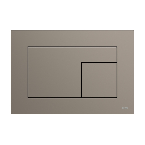 Панель (кнопка) смыва для унитаза TECEvelvet, поверхность FENIX, Castoro Ottawa / Бежево-коричневая, покрытие против отпечатков пальцев, 9240730