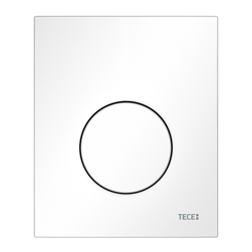 Пластиковая панель (кнопка) смыва для писсуара TECEloop, белая, 9242600