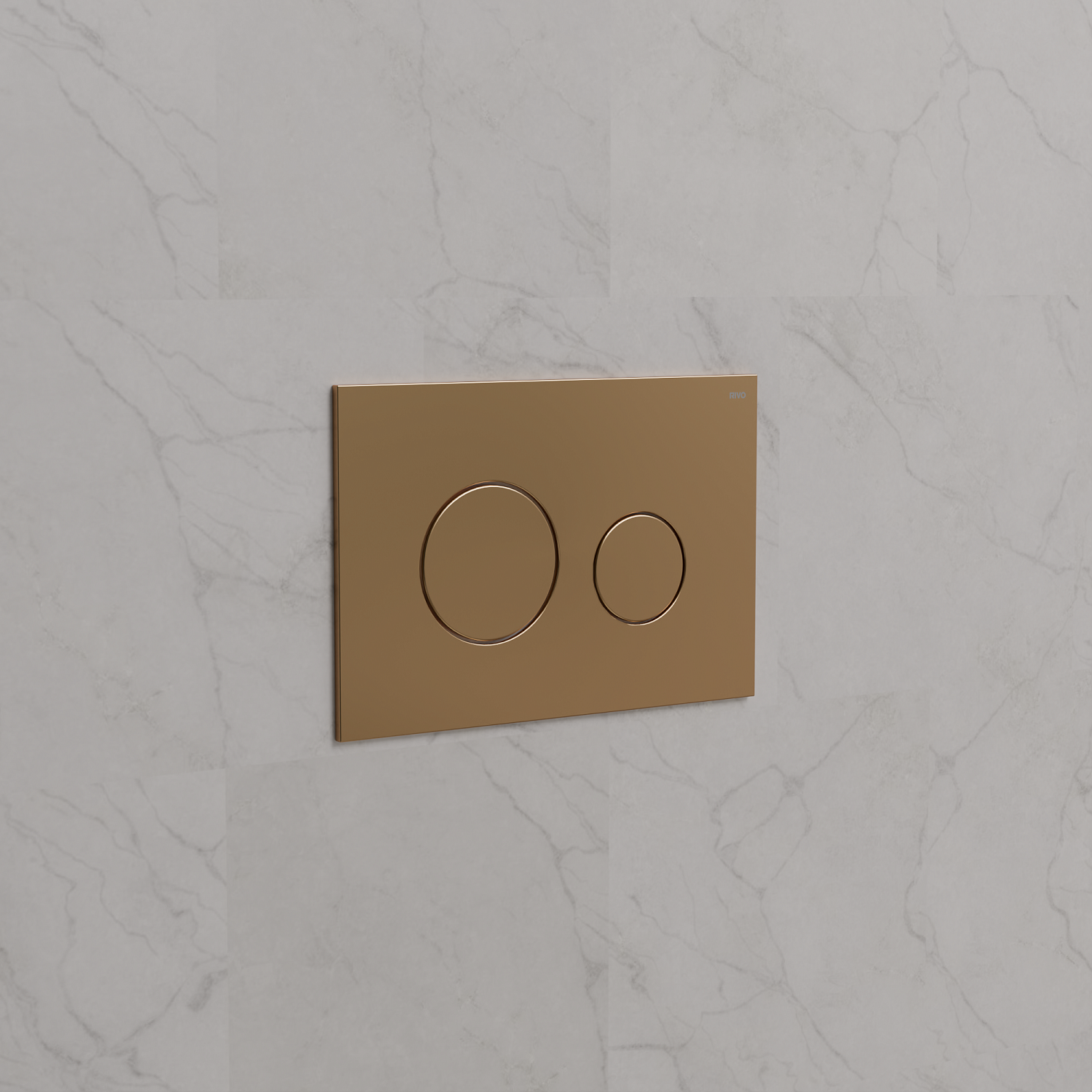 Панель смыва RIVO Touch neo Латунь матовая (matte BRASS)
