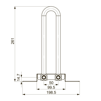 Монтажный узел TECEspring AX для подключения радиаторов, напольный, никелированный