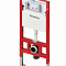 TECE K955103WCB Инсталляция TECEspring в комплекте с белой глянцевой пластиковой панелью (кнопкой) смыва TECEspring R и унитазом TECE Basic