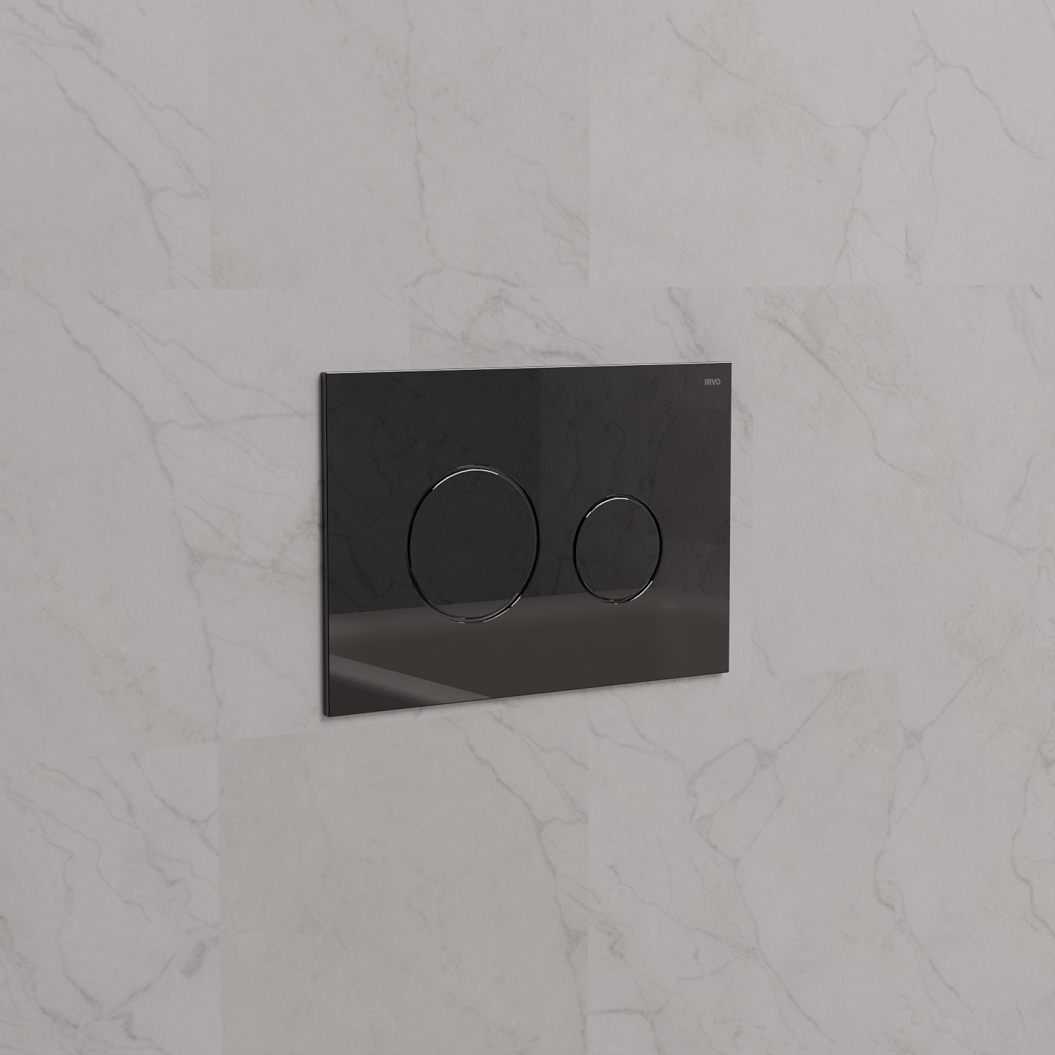 Комплект: Инсталляция для унитаза со сливным баком RIVO Set A + Панель смыва RIVO Touch Neo Черный глянцевый
