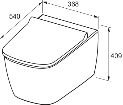 Унитаз ТЕСЕпео с крышкой-сиденьем