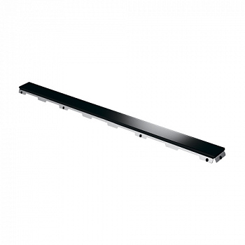 Стеклянная панель TECEdrainline для душевого канала, прямая, стекло черное, 900 мм, 600992