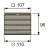 Декоративная решетка TECEdrainpoint S quadratum, 100 мм, в стальной рамке, с монтажным элементом
