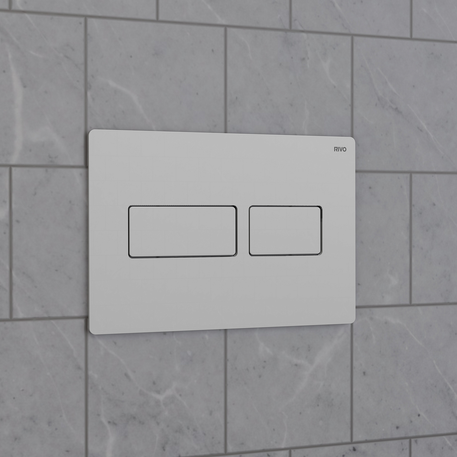 Панель смыва RIVO Touch lux Белый глянцевый (glossy WHITE)
