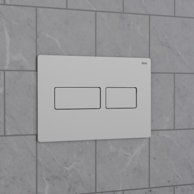 Панель смыва RIVO Touch lux Белый глянцевый (glossy WHITE)