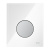 Стеклянная панель (кнопка) смыва для писсуара TECEloop, стекло белое, клавиша хром матовый, 9242659