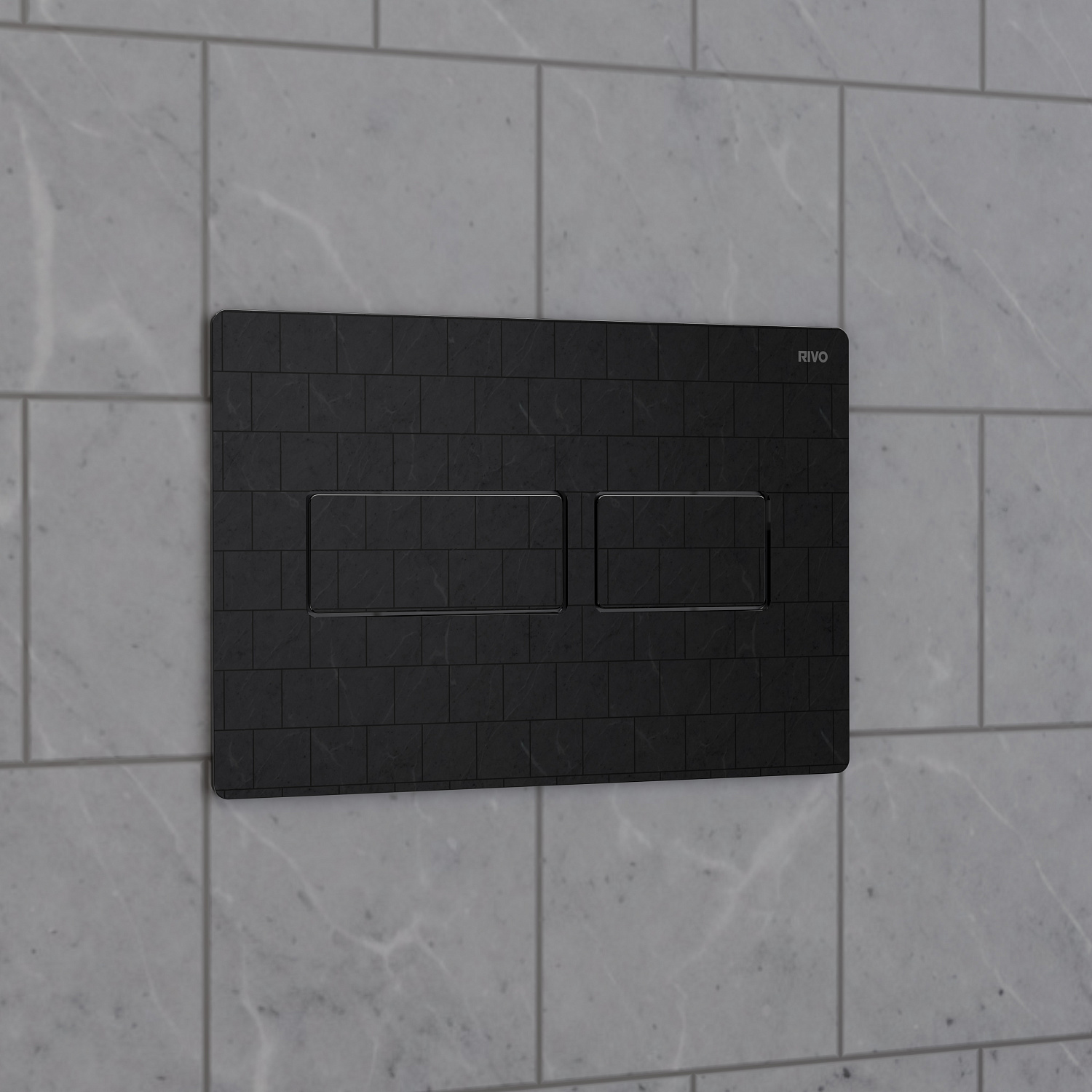 Панель смыва RIVO Touch lux Черный глянцевый (glossy BLACK)