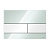 ТЕСЕ 9240803 Стеклянная панель (кнопка) смыва для унитаза TECEsquare, стекло мятный зеленый, клавиши белые
