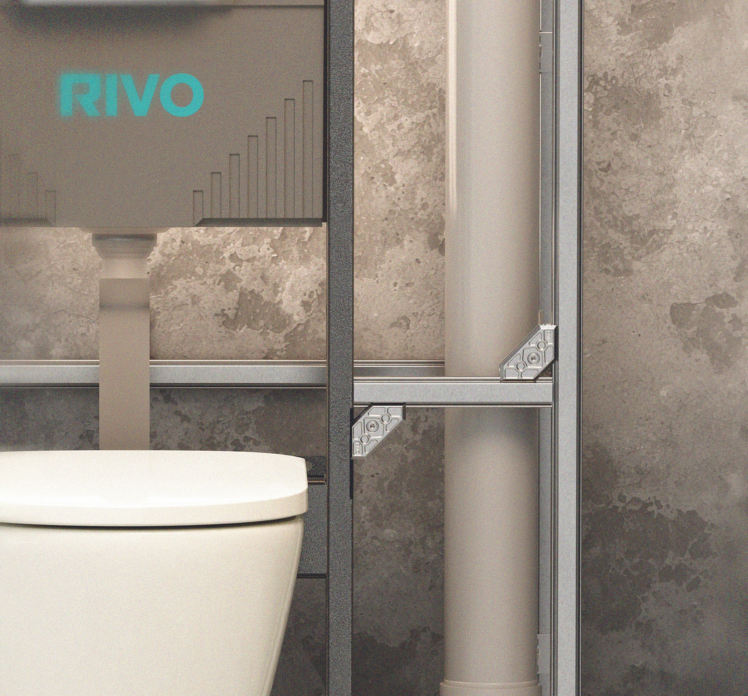 Инсталляция для унитаза со сливным баком 10 литров RIVO Set А