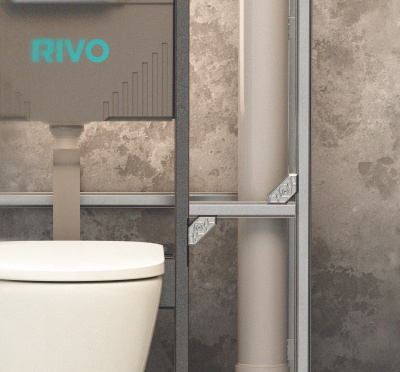 Инсталляция для унитаза со сливным баком 10 литров RIVO Set А