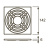 Декоративная решетка TECEdrainpoint S, нержавеющая сталь, 150 мм, 3665003