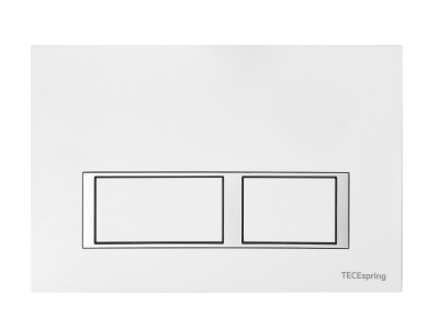 ТЕСЕ S955203 Инсталляция в комплекте с белой пластиковой панелью (кнопкой) смыва TECEspring V и застенным модулем TECEspring для подвесного унитаза 