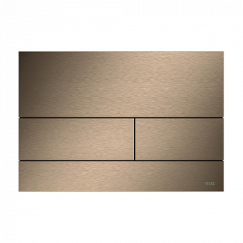 TECE 9240848 Металлическая панель смыва для унитаза TECEsquare II, PVD покрытие: сатин, красный,позолоченный, покрытие против отпечатков пальцев