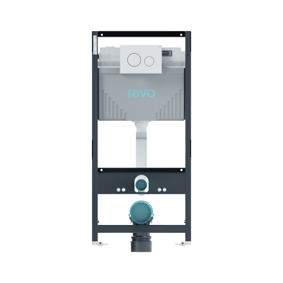 Комплект: Инсталляция для унитаза со сливным баком RIVO Set A + Панель смыва RIVO Touch Neo Белый глянцевый