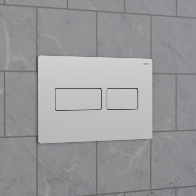Панель смыва RIVO Touch lux Белый матовый (matte WHITE)