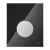 Стеклянная панель (кнопка) смыва для писсуара TECEloop, стекло черное, клавиша хром матовый, 9242655