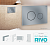 Панель смыва RIVO Touch neo Хром матовый (matte CHROME)