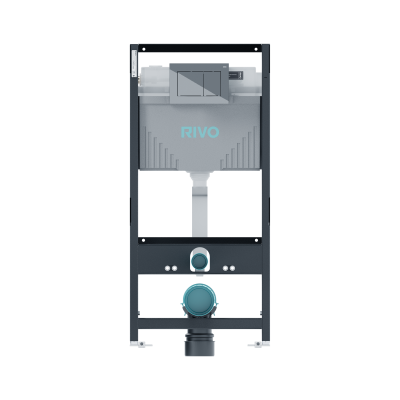 Комплект: Инсталляция для унитаза RIVO Set A + Панель смыва RIVO Touch Line Хром глянцевый